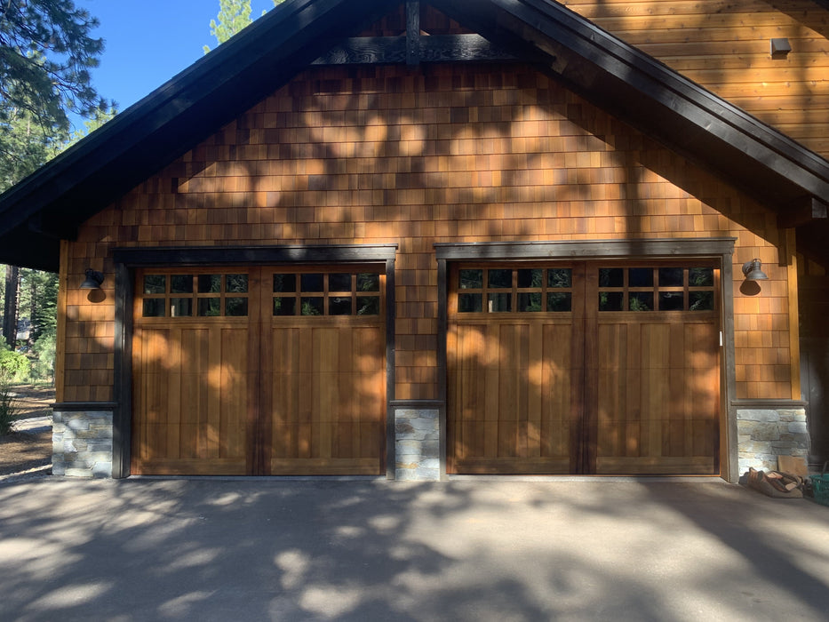 Aspen - Craftsman Style Custom Wood Garage Door