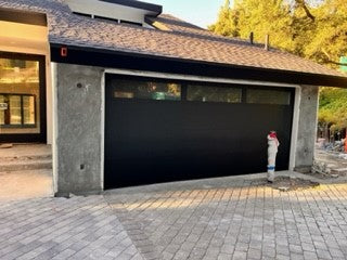 Lucas - Modern Flush Style Custom Wood Garage Door