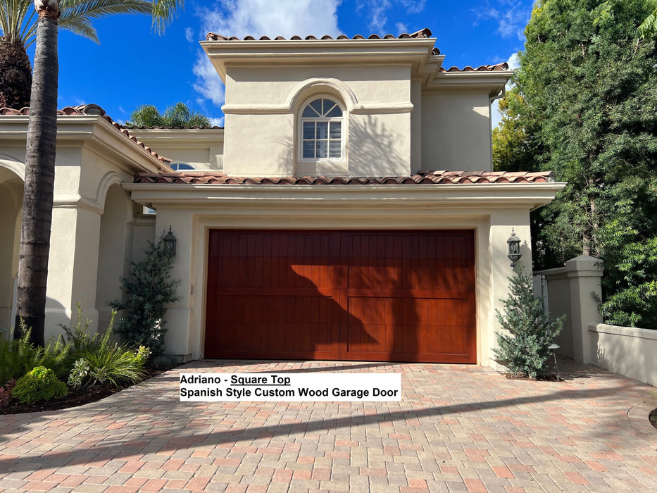 Adriano - Spanish Style Custom Wood Garage Door
