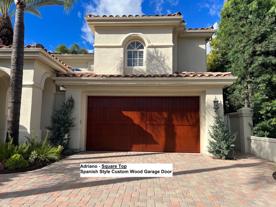 Adriano - Spanish Style Custom Wood Garage Door