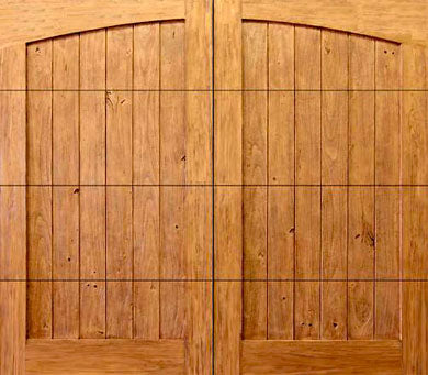 Artesia - Spanish Style Custom Wood Garage Door