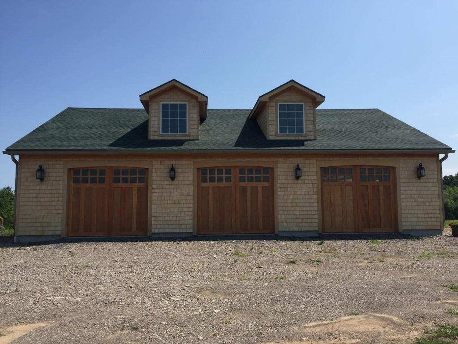 Aspen - Craftsman Style Custom Wood Garage Door