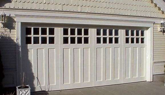 Aspen - Craftsman Style Custom Wood Garage Door