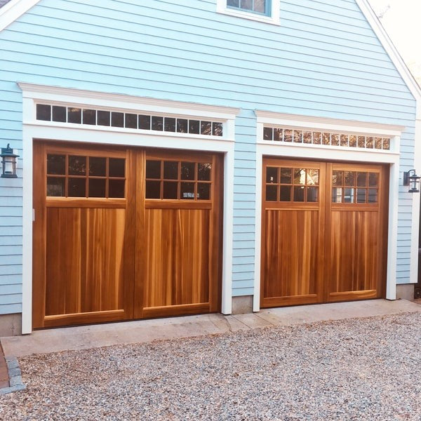 Boston - Craftsman Style Custom Wood Garage Door