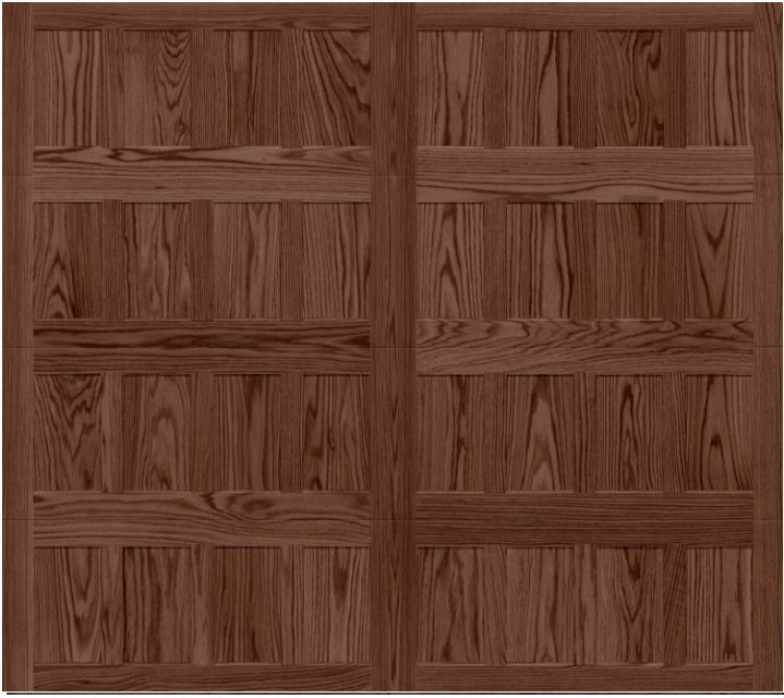 CHI Stamped Shaker Steel Garage Door Modern Design