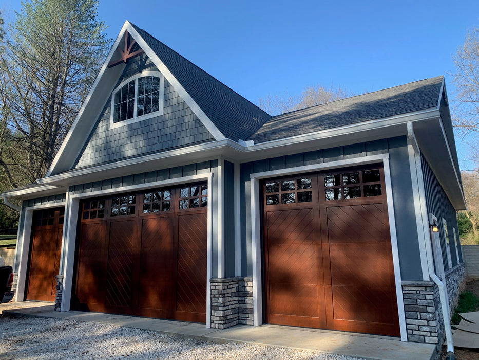 Cielo - Modern Transitional Style Custom Wood Garage Door