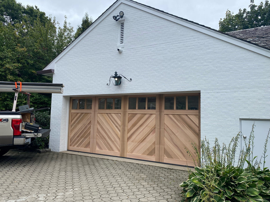 Cielo - Modern Transitional Style Custom Wood Garage Door