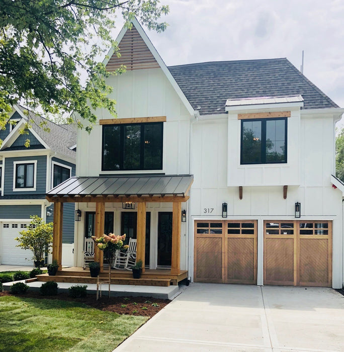 Cielo - Modern Transitional Style Custom Wood Garage Door