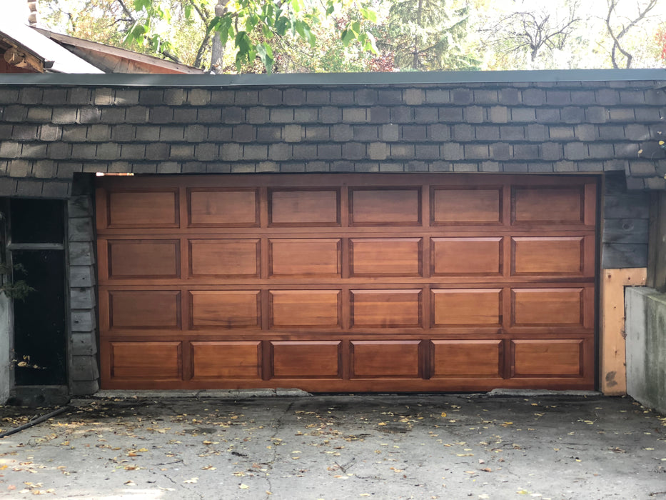 Dallas - Colonial Style Custom Wood Garage Door