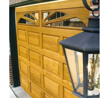 Dallas - Colonial Style Custom Wood Garage Door