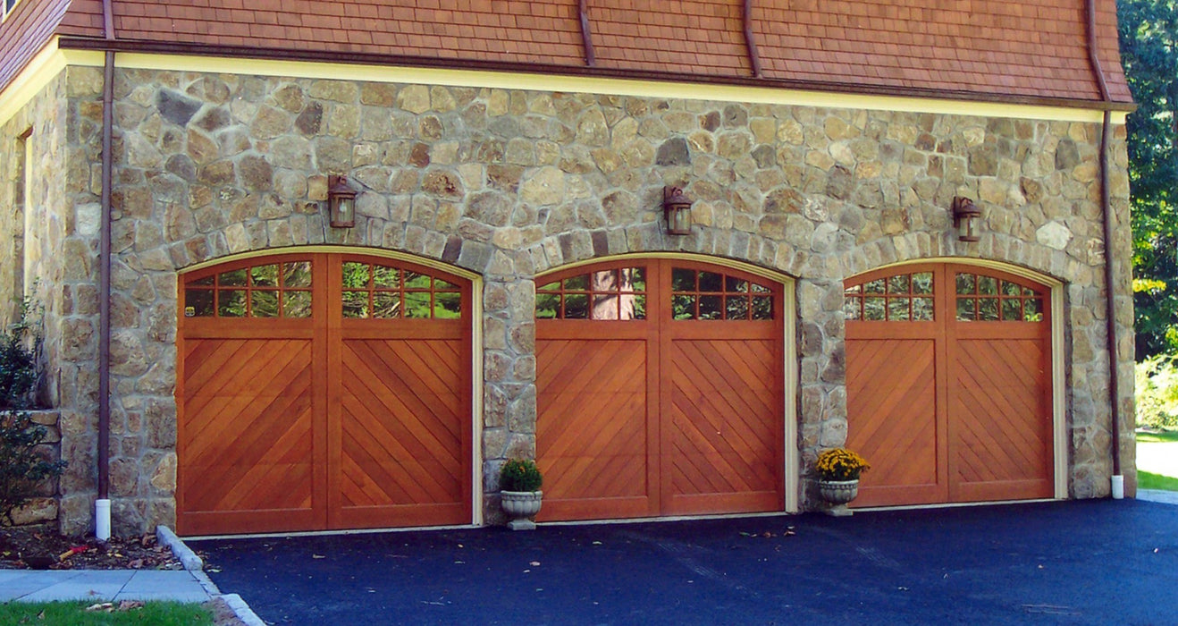 Cielo - Modern Transitional Style Custom Wood Garage Door