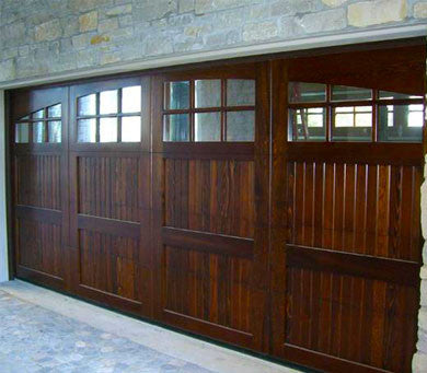 Montage - Spanish Style Custom Wood Garage Door