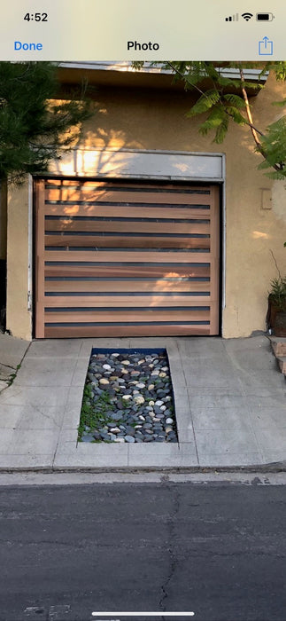 Elena - Modern Style Custom Wood Garage Door