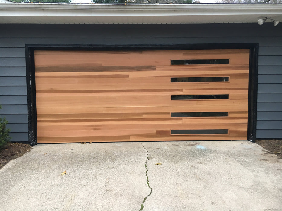 Emilio - Modern Style Custom Wood Garage Door