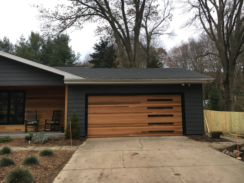 Emilio - Modern Style Custom Wood Garage Door