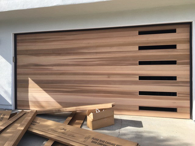 Emilio - Modern Style Custom Wood Garage Door