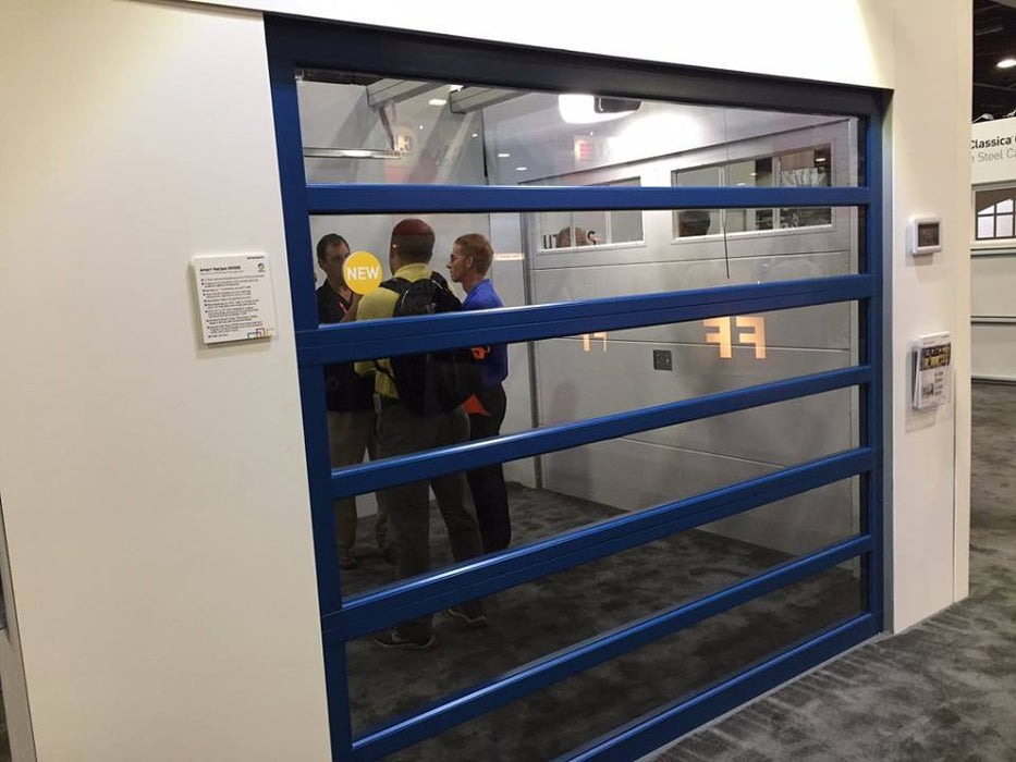 The Horizon - Contemporary Aluminum & Horizontal Glass Garage Door