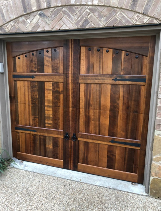 Lafayette - Spanish Style Custom Wood Garage Door