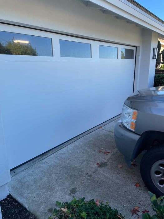 Lucas - Modern Flush Style Custom Wood Garage Door