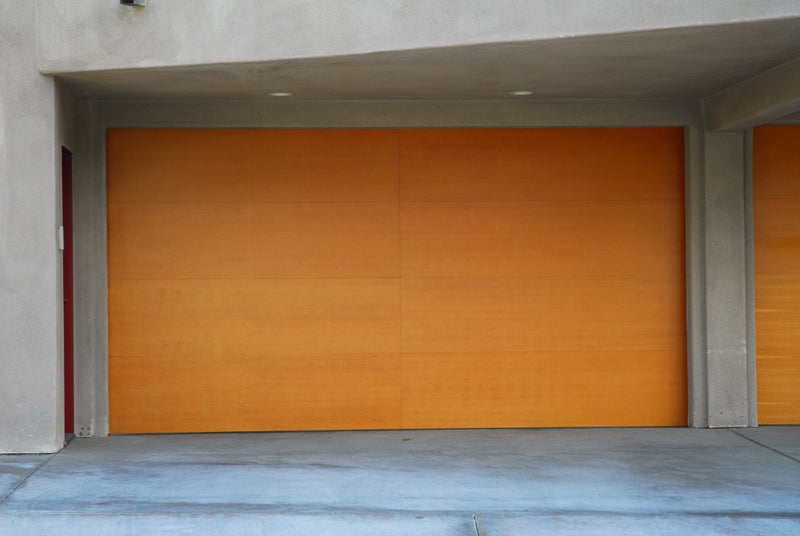 Lucas - Modern Flush Style Custom Wood Garage Door