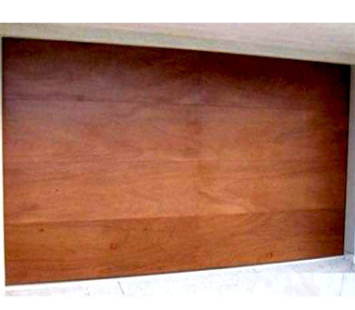Lucas - Modern Flush Style Custom Wood Garage Door