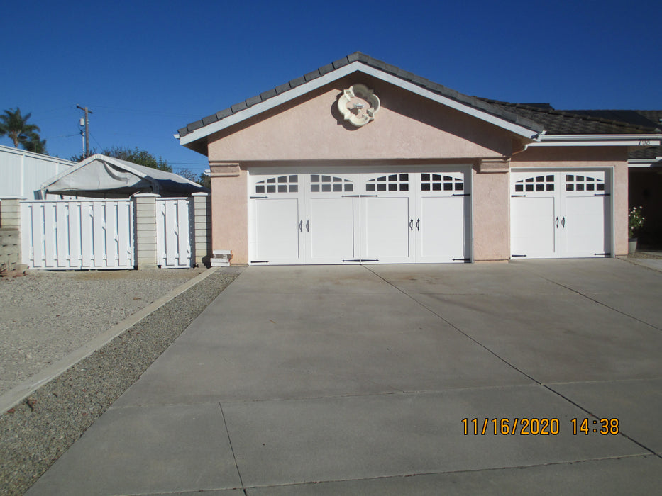 Malibu - Craftsman Style Custom Wood Garage Door