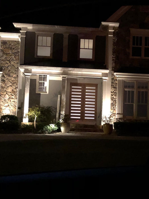 Maranti - Modern Mahogany Wood and White Laminated Glass Entry Solid Door