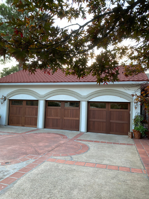 American - Spanish Style Custom Wood Garage Door