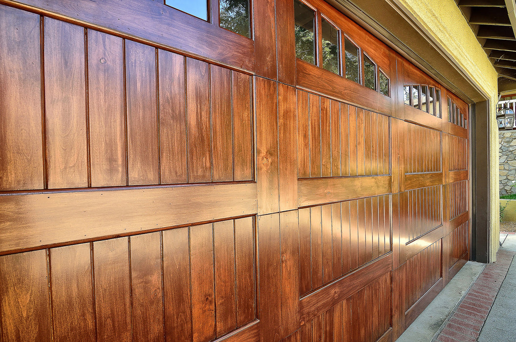 American - Spanish Style Custom Wood Garage Door