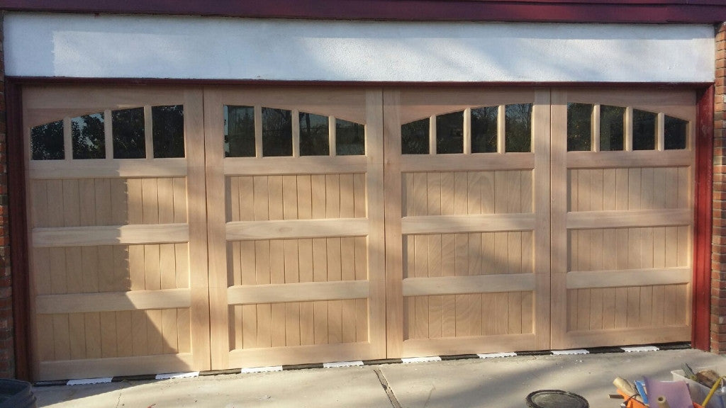 American - Spanish Style Custom Wood Garage Door