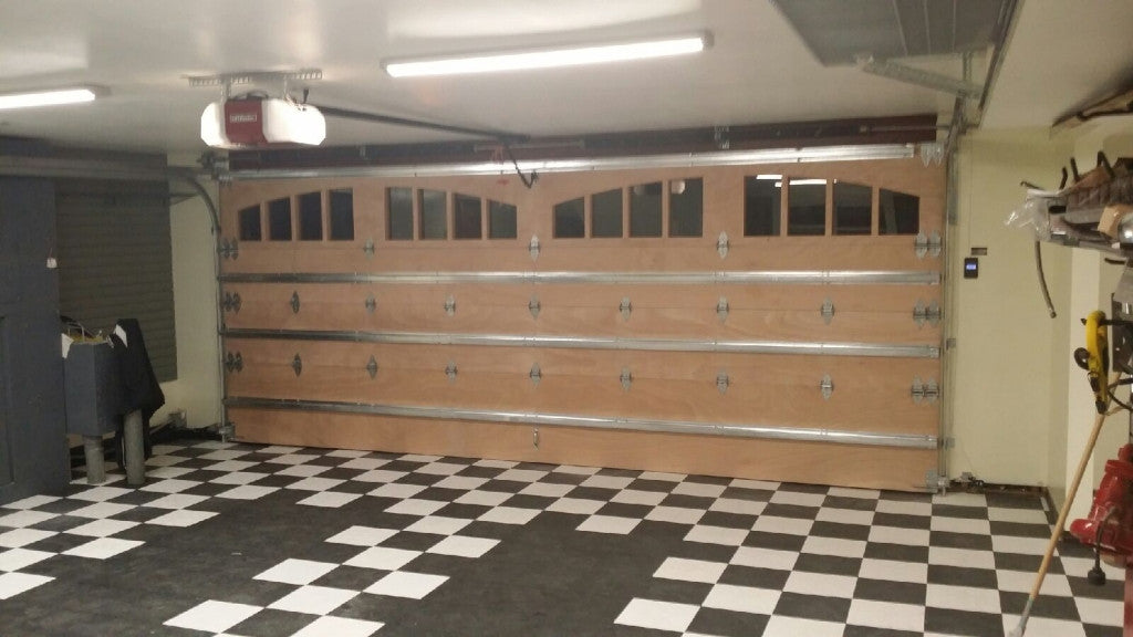 American - Spanish Style Custom Wood Garage Door