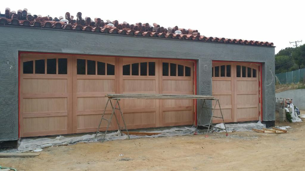 American - Spanish Style Custom Wood Garage Door