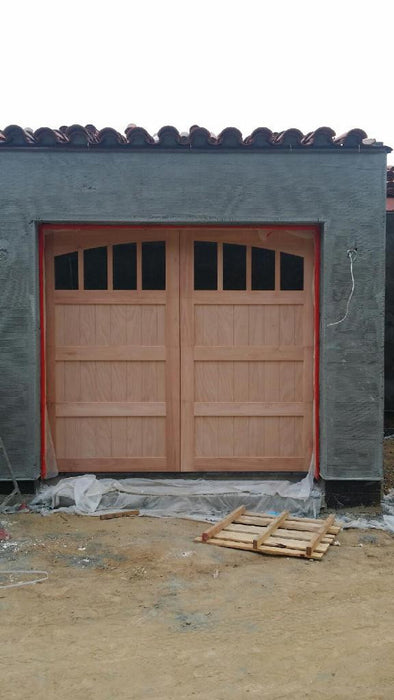 American - Spanish Style Custom Wood Garage Door