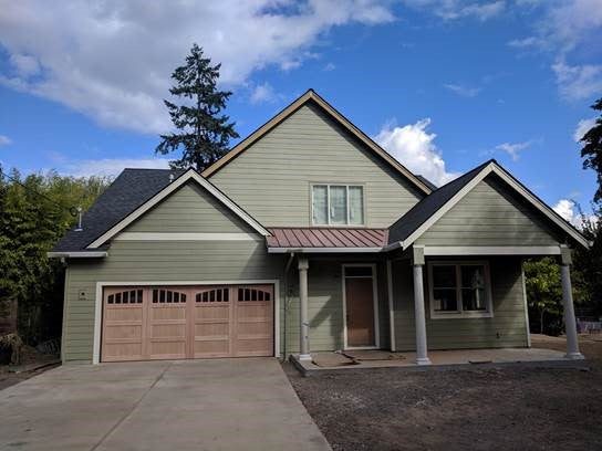 American - Spanish Style Custom Wood Garage Door