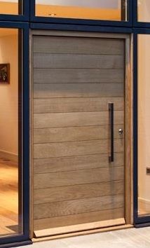Oasis - Modern Mahogany Wood Entry Solid Door