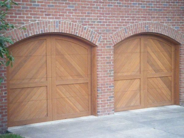 Riviera - Modern Transitional Style Custom Wood Garage Door
