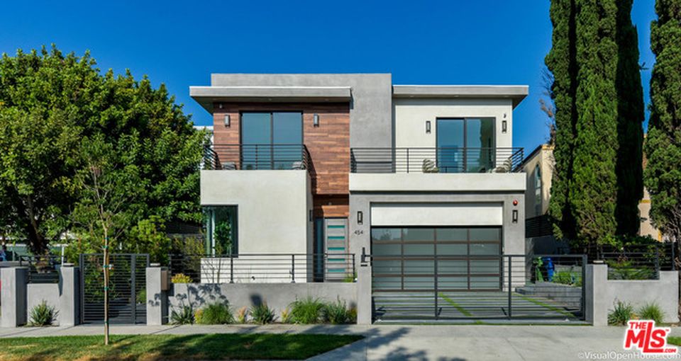 Contemporary Aluminum & Frosted Tempered (Privacy) Glass Garage Door