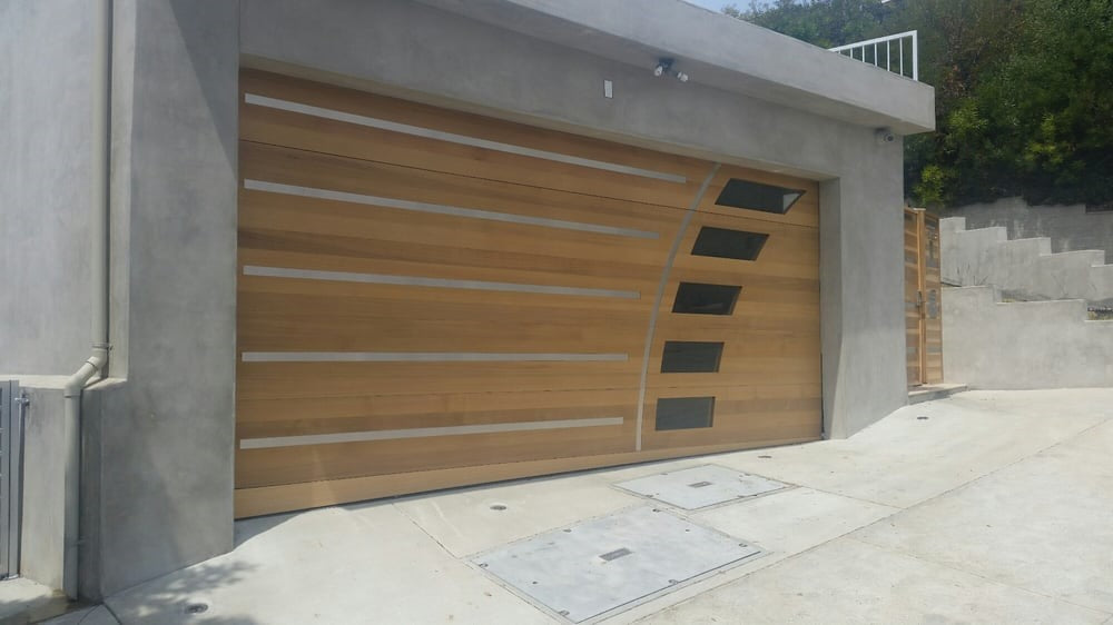 Monet - Modern Style Custom Wood Garage Door