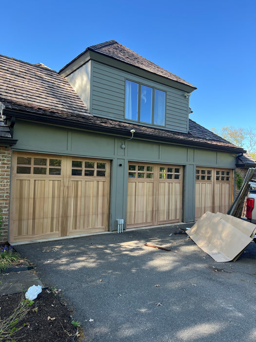Brighton - Craftsman Style Custom Wood Garage Door