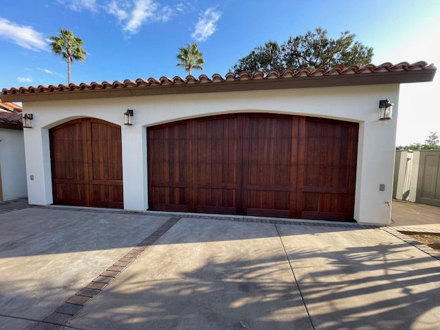 Caprice - Spanish Style Custom Wood Garage Door