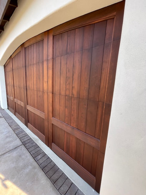 Caprice - Spanish Style Custom Wood Garage Door