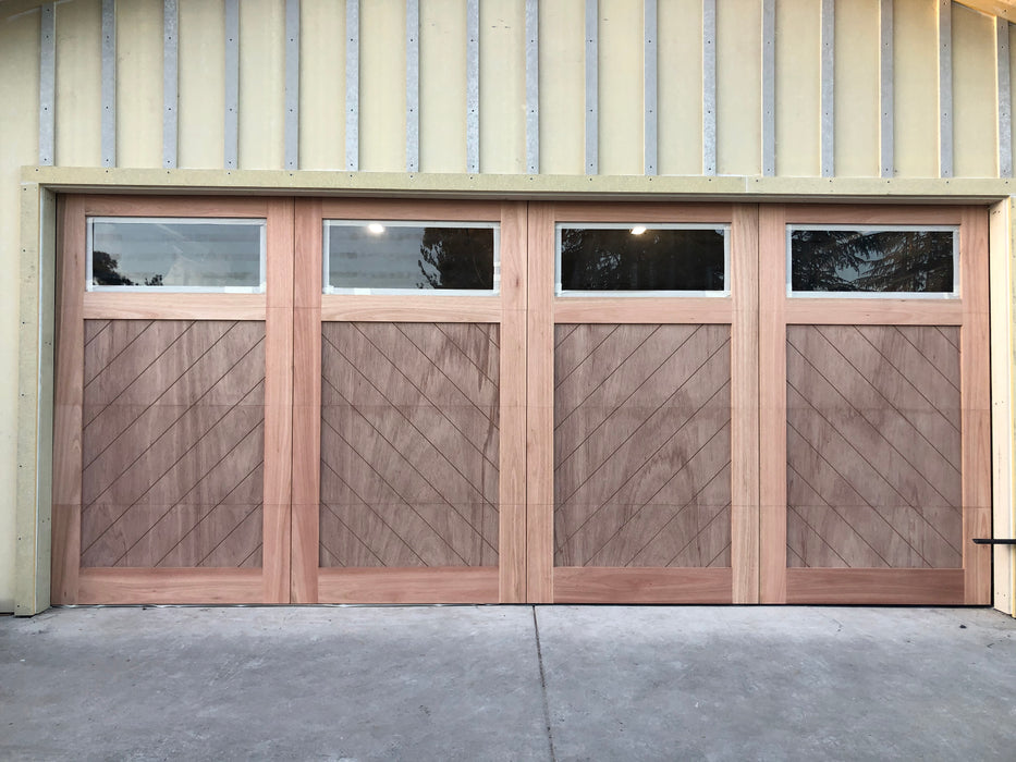 Cielo - Modern Transitional Style Custom Wood Garage Door — Lux