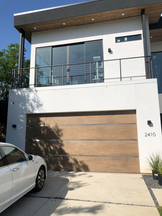Genesis - Modern Style Custom Wood Garage Door