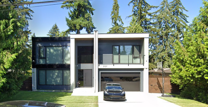 Infinity - Flush Panel Smooth Steel Garage Door with Horizontal Modern Glass Design