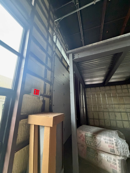 Infinity - Flush Panel Smooth Steel Garage Door with Horizontal Modern Glass Design