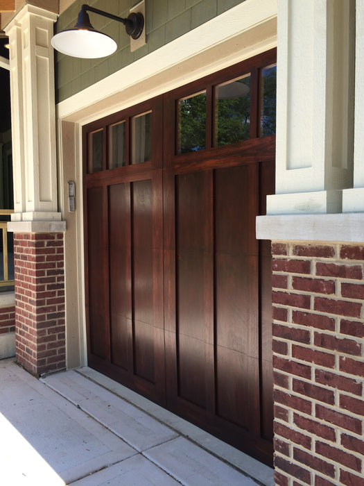 Madison - Craftsman Style Custom Wood Garage Door