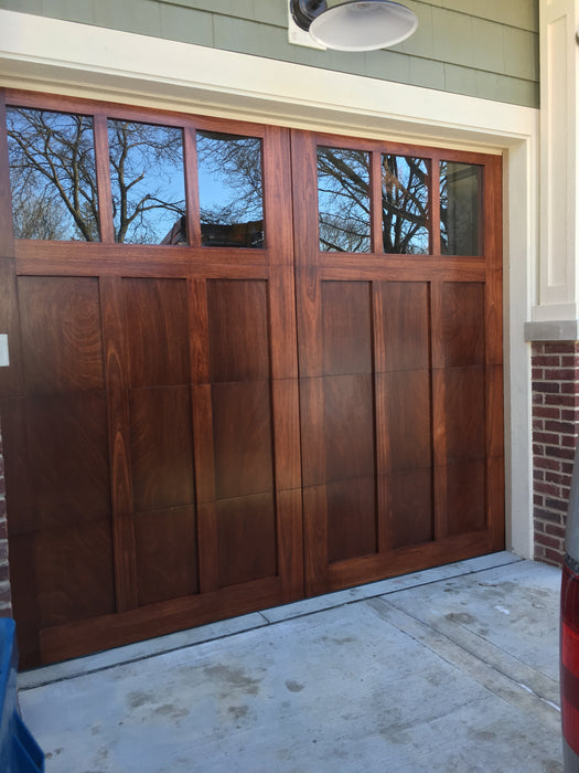 Madison - Craftsman Style Custom Wood Garage Door