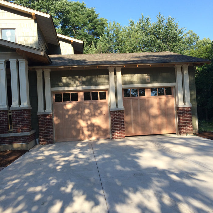 Madison - Craftsman Style Custom Wood Garage Door