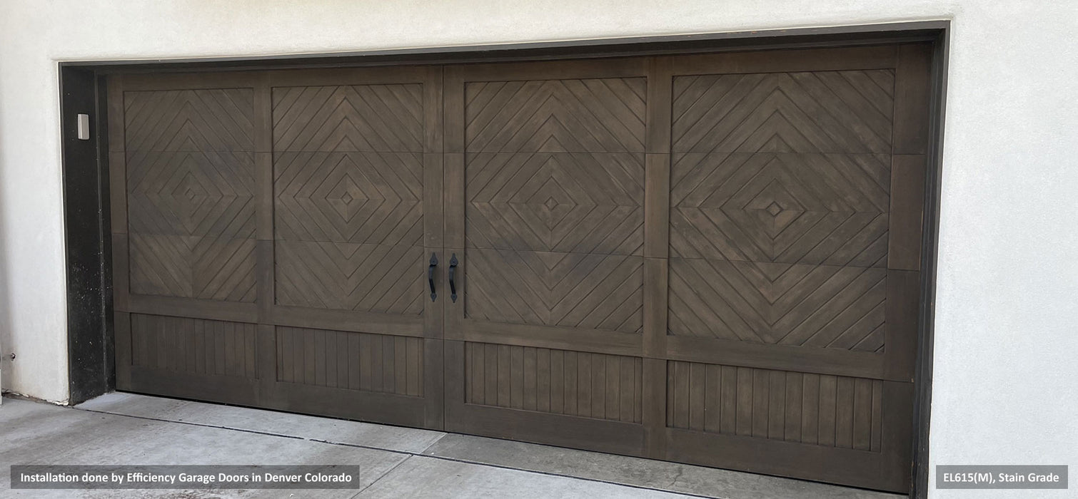 Monte Carlo - Modern Style Custom Contemporary Wood Garage Door