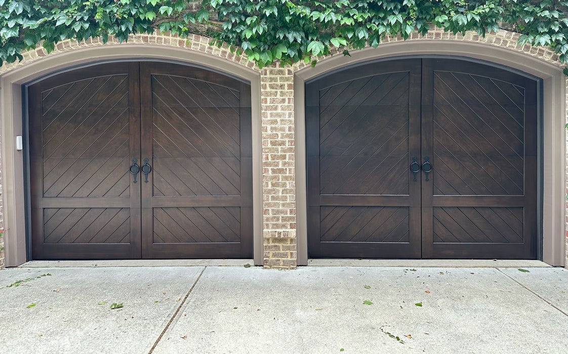 Riviera - Modern Transitional Style Custom Wood Garage Door